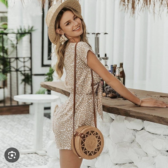 UMGEE* boho western hippy chic lined shorts jumpsuit asymmetric bell sleeve - Picture 17 of 17